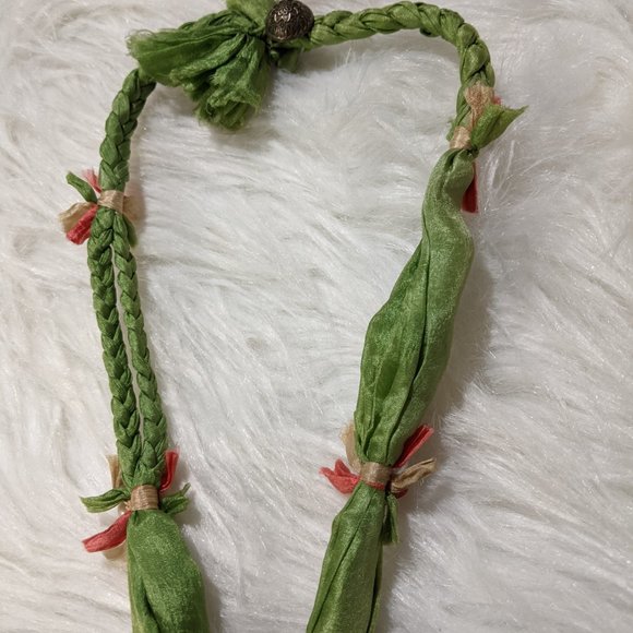 handmade Necklace with silk cord - Picture 2 of 7